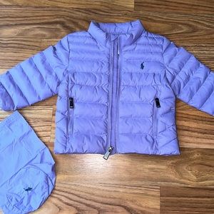 Ralph Lauren Baby puffer with travel bag